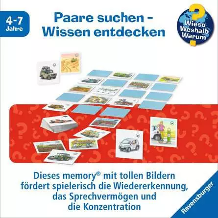 Wieso? Weshalb? Warum? Fahrzeuge memory® - Reisespiel ab 4 Jahren