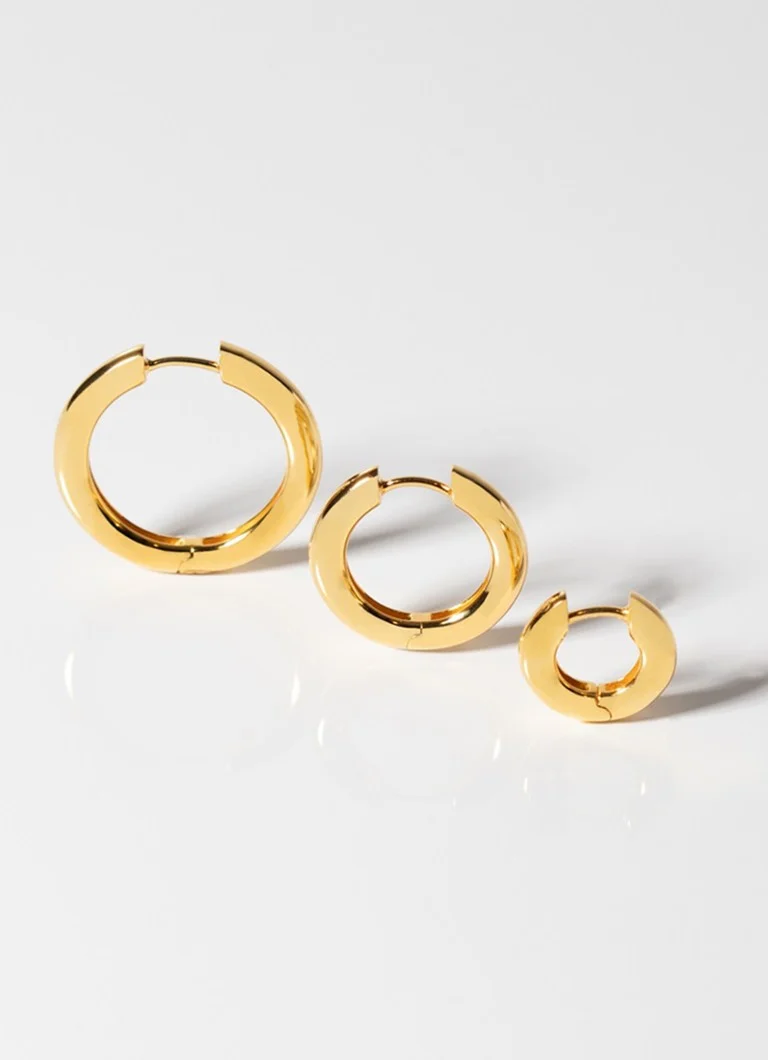 Sif Jakobs Carrara Pianura Medio gold-plated earrings