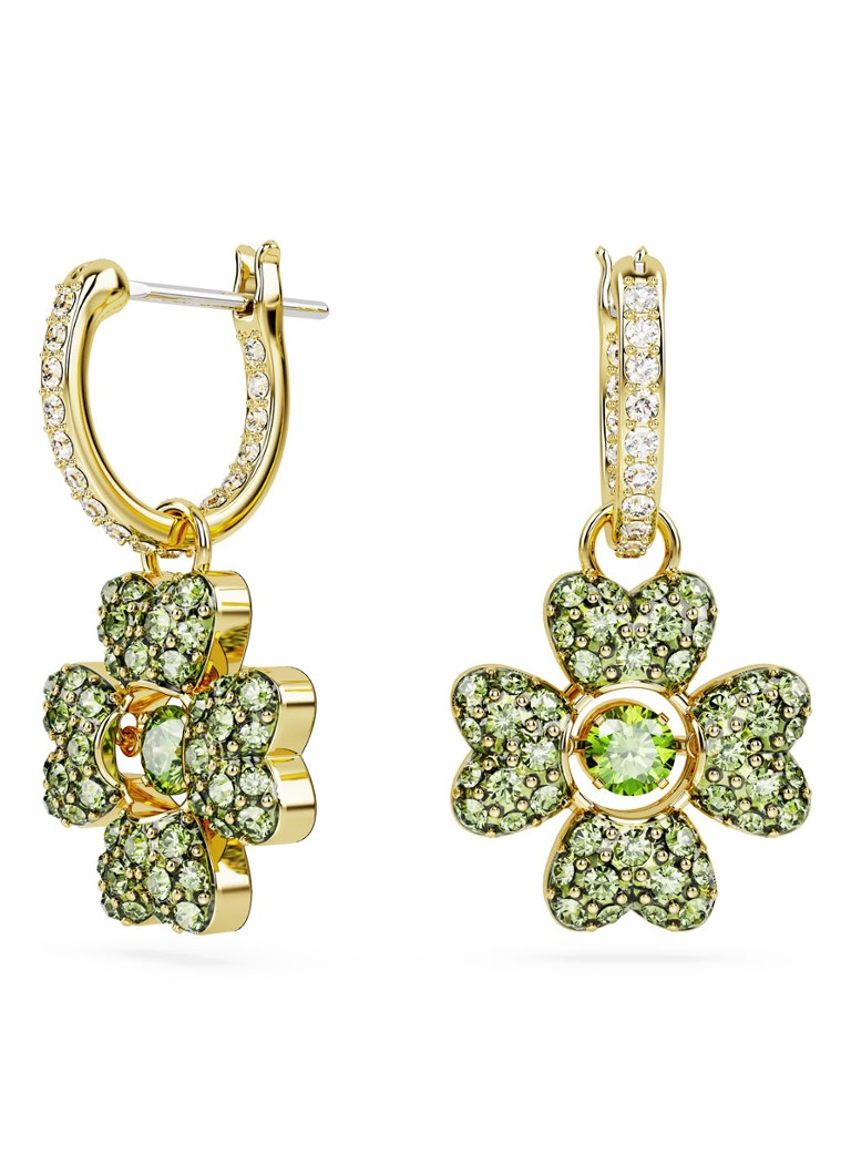 Orecchini a cerchio Swarovski Idyllia Mini placcati in oro