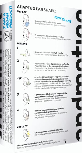 Andmetics Ear Wax Strips Enthaarungsstreifen