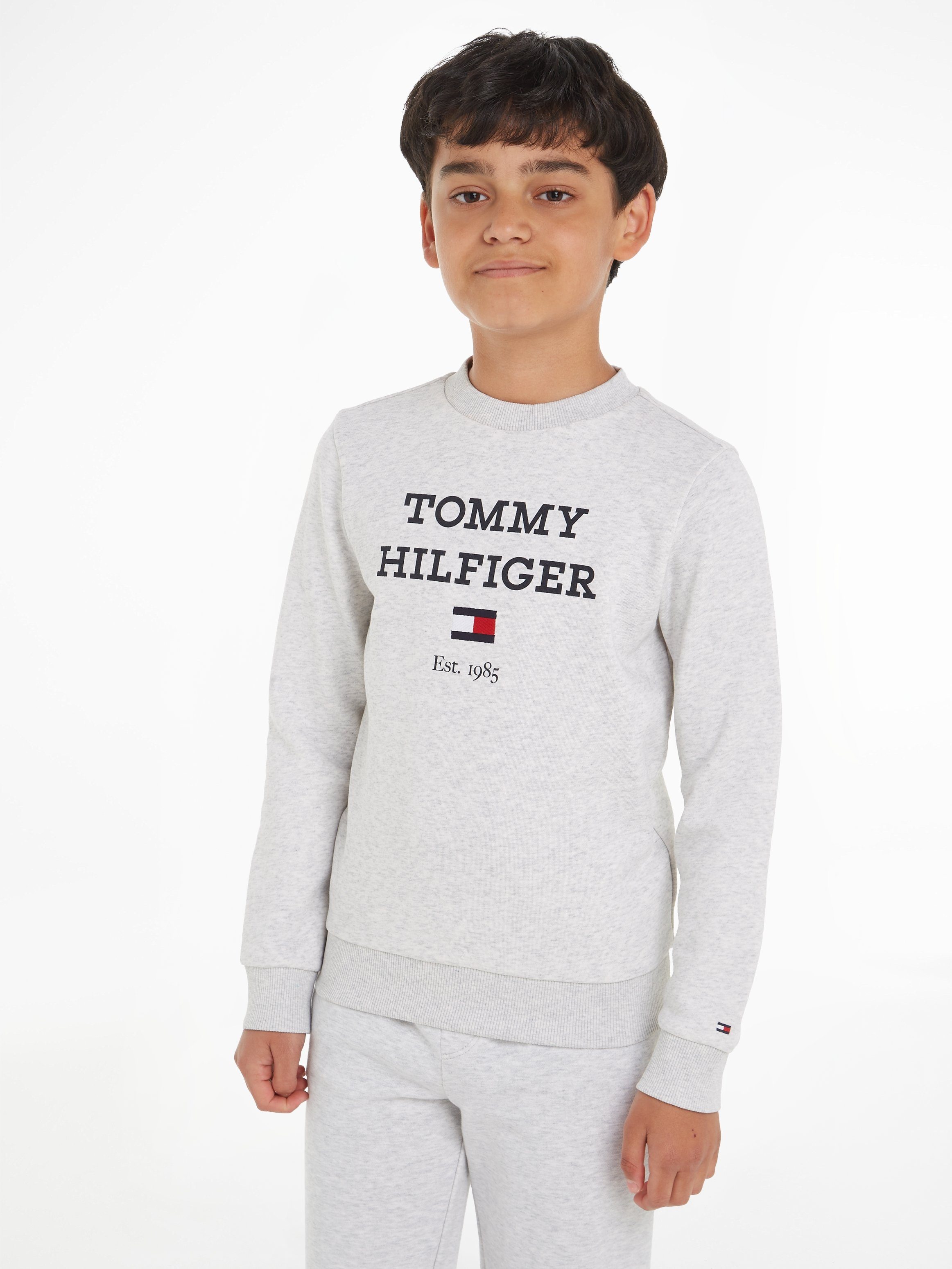 Tommy Hilfiger Sweatshirt TH LOGO SWEATSHIRT mit großem Logo