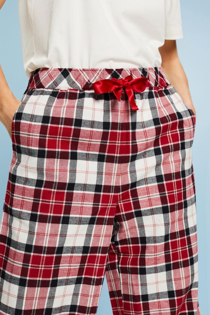 Pyjamahose aus kariertem Flanell