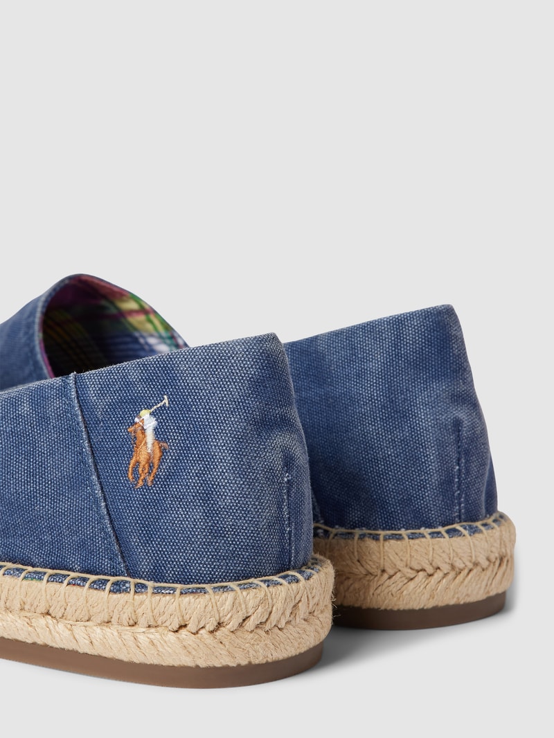 Espadrilles mit Label-Stitching Modell 'CEVIO' in hellblau