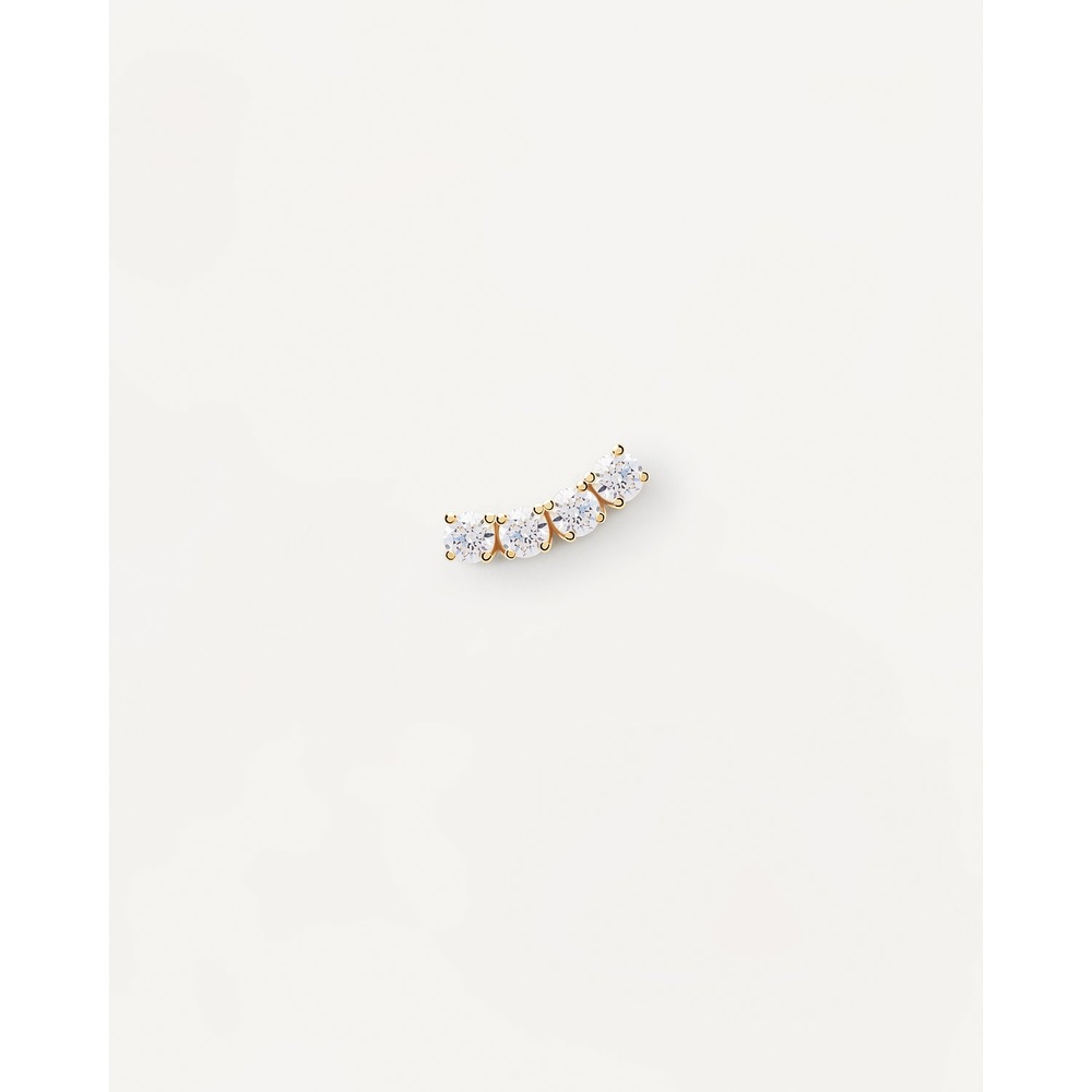 P D Paola Boucle d'oreille unique 925 Argent Boucles d'oreilles