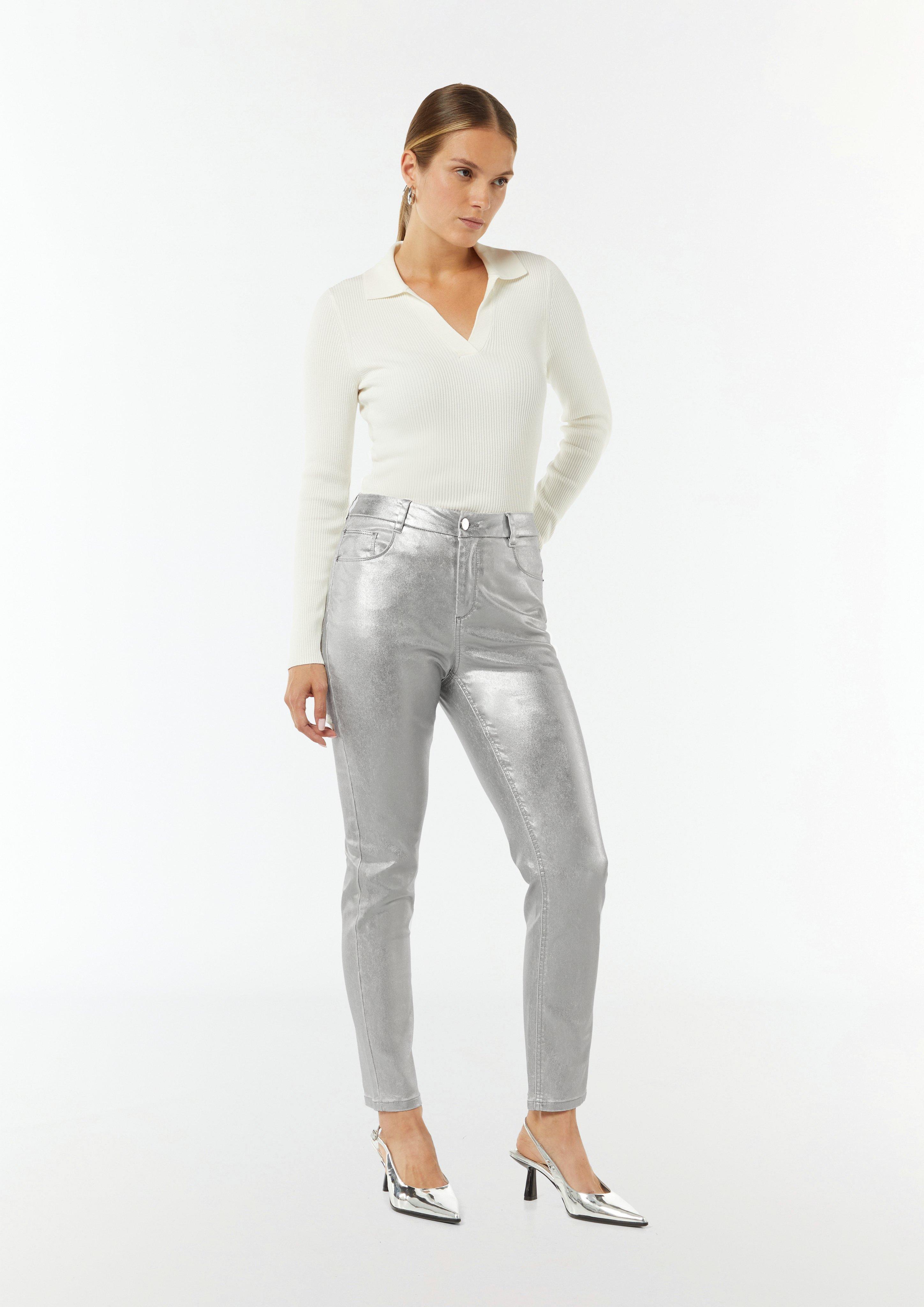 Hose - silber