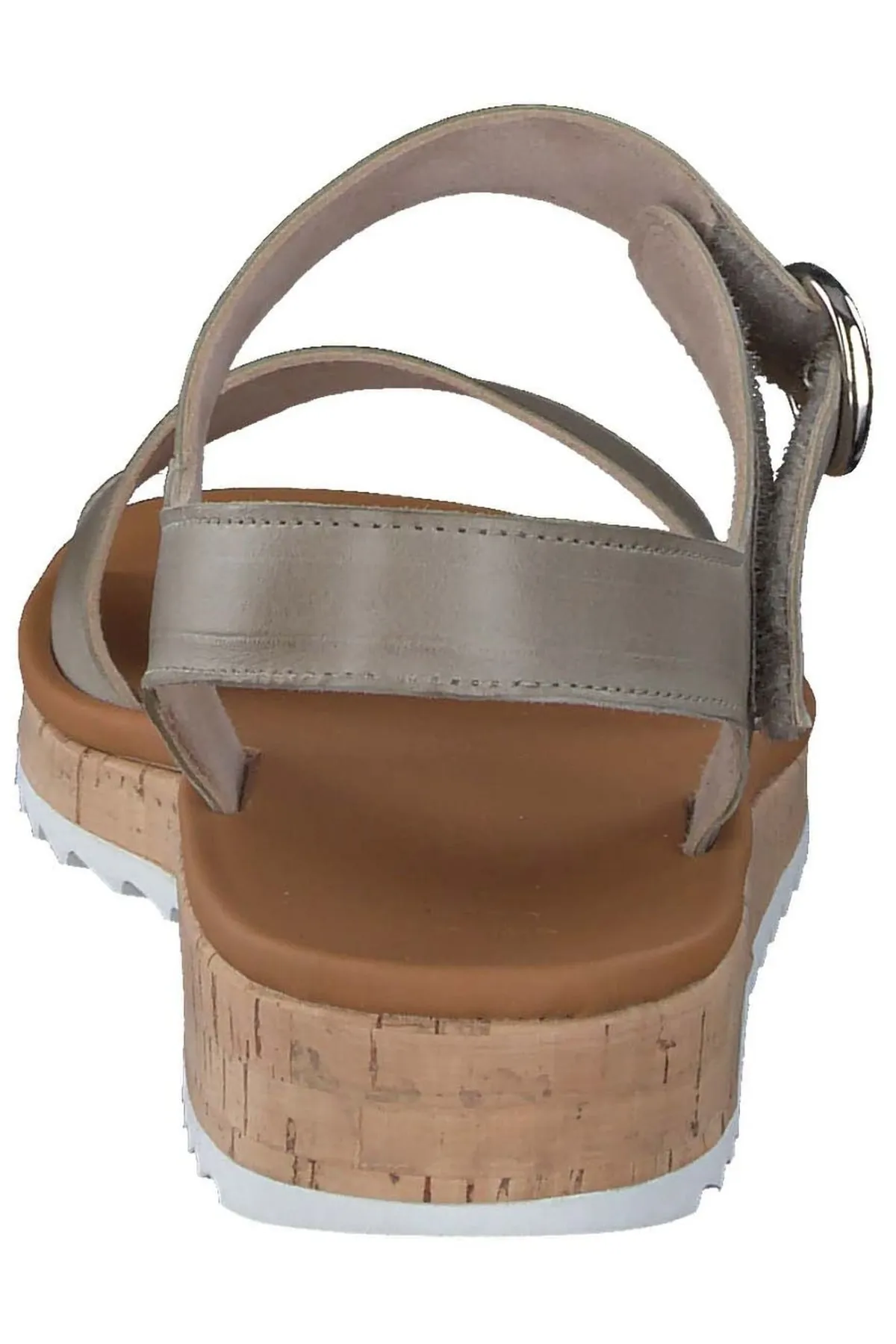 Paul Green  Sandalette - Khaki - Flacher Absatz