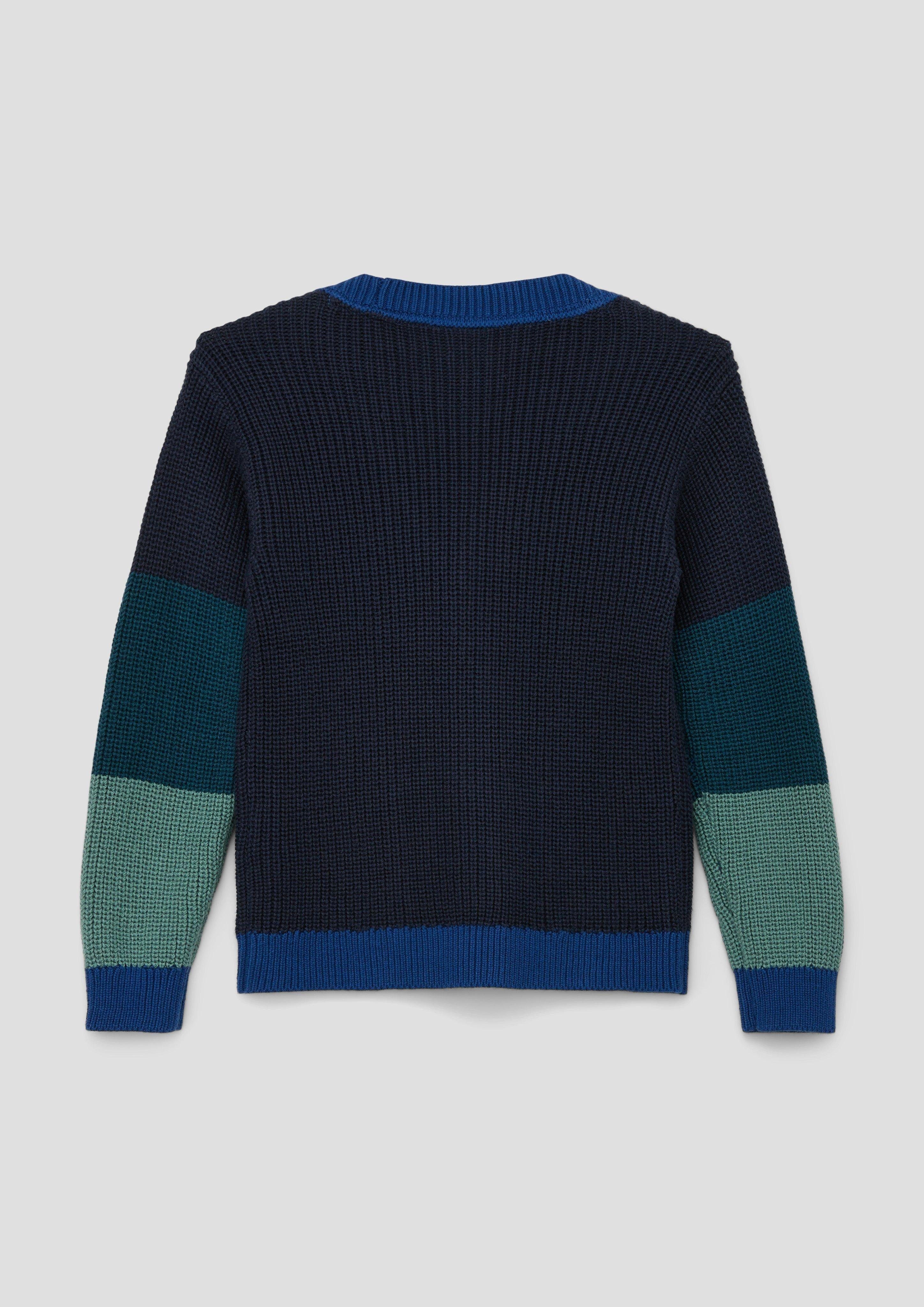 s.Oliver Strickjacke Cardigan aus Baumwollmix