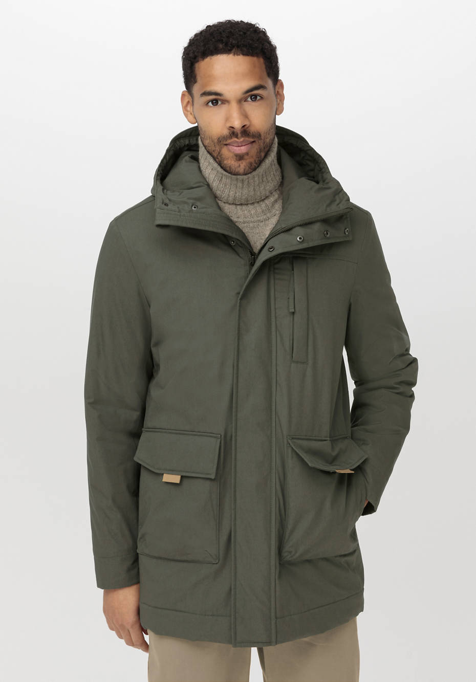 Nature Shell Parka mit Schurwoll-Hanf-Wattierung
