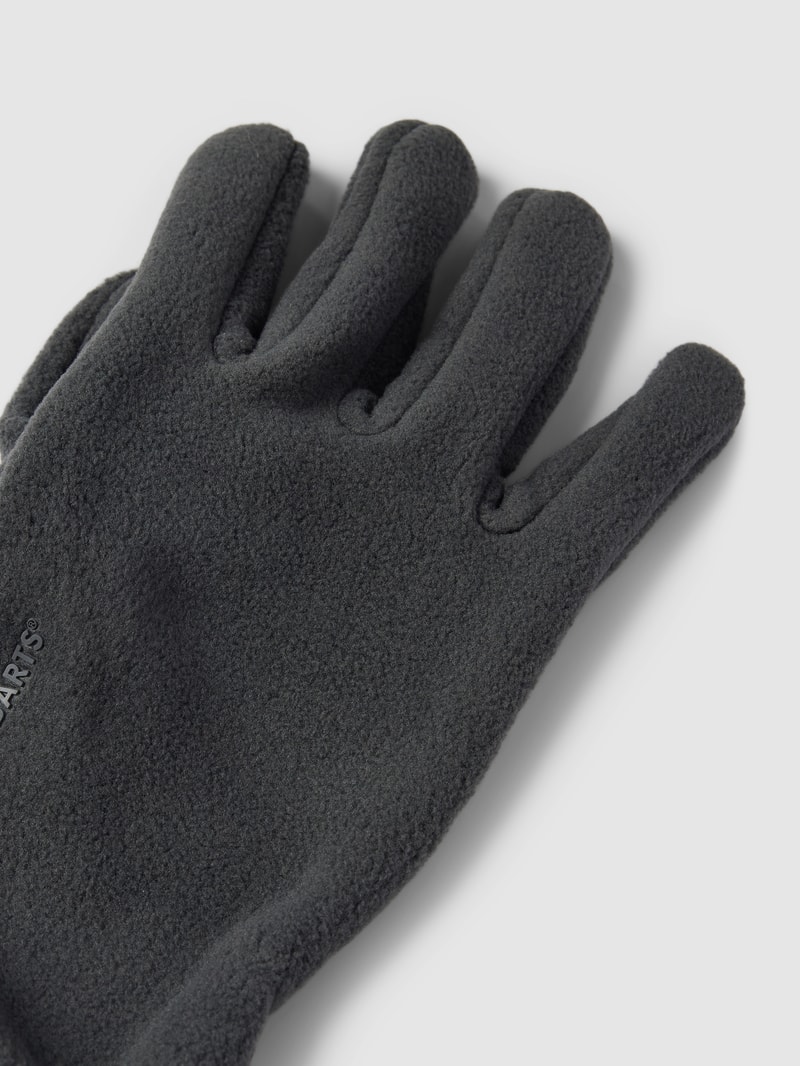 Handschuhe mit Label-Detail in dunkelgrau