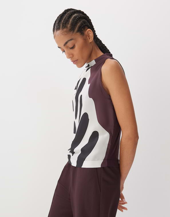 Blusentop Kilanda print