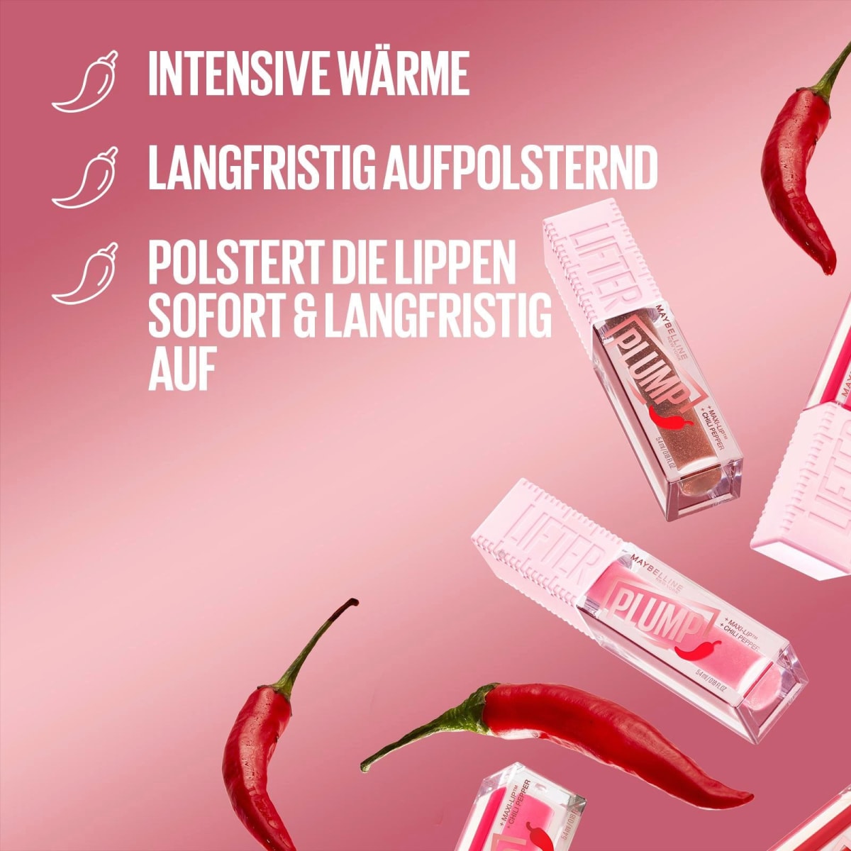 Lipgloss Lifter Plump 001 Blush Blaze, 5,4 ml