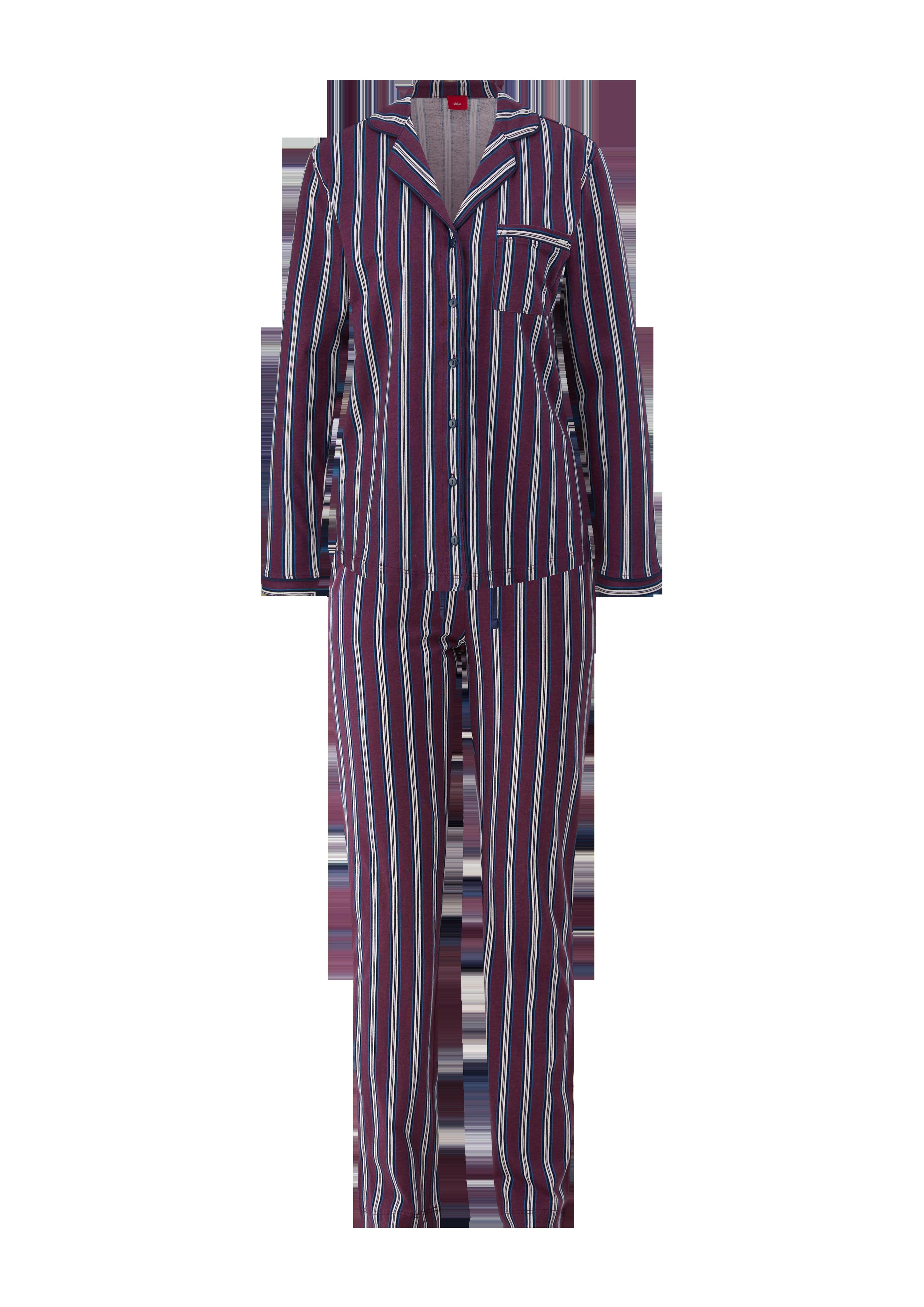 Langer Pyjama mit Print  6007471-48G1