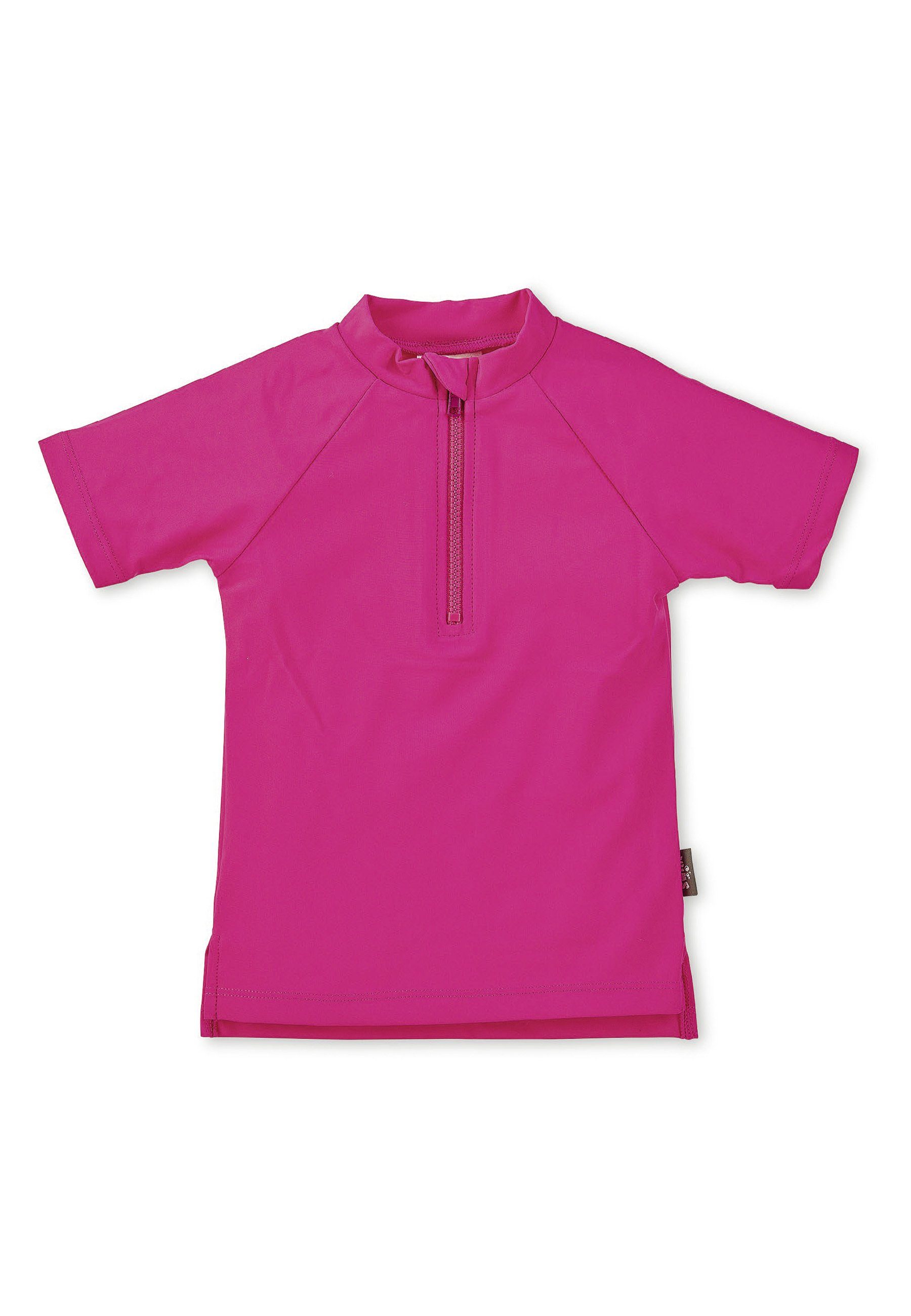 Sterntaler® Badeanzug Kurzarm-Schwimmshirt uni Schwimmshirt Kinder - Schwimmshirt Babys, Kurzarm-Schwimmshirt uni in Marine, Blau, Magenta - Baby Schwimm Shirt, UV-Badeshirt 50+ mit kurzem Arm und Reißverschluss mit Kinnschutz - Kinder Schwimm ShirtU