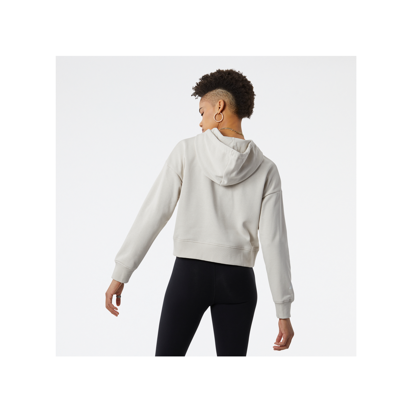 New Balance Hoody Damen Weiss FMBM