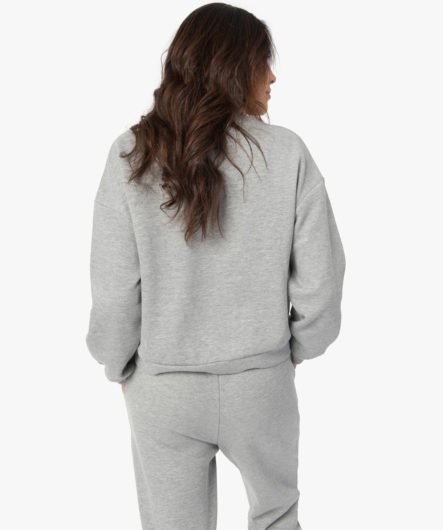 Sweat femme court avec motif XXL – Camps United | GEMO