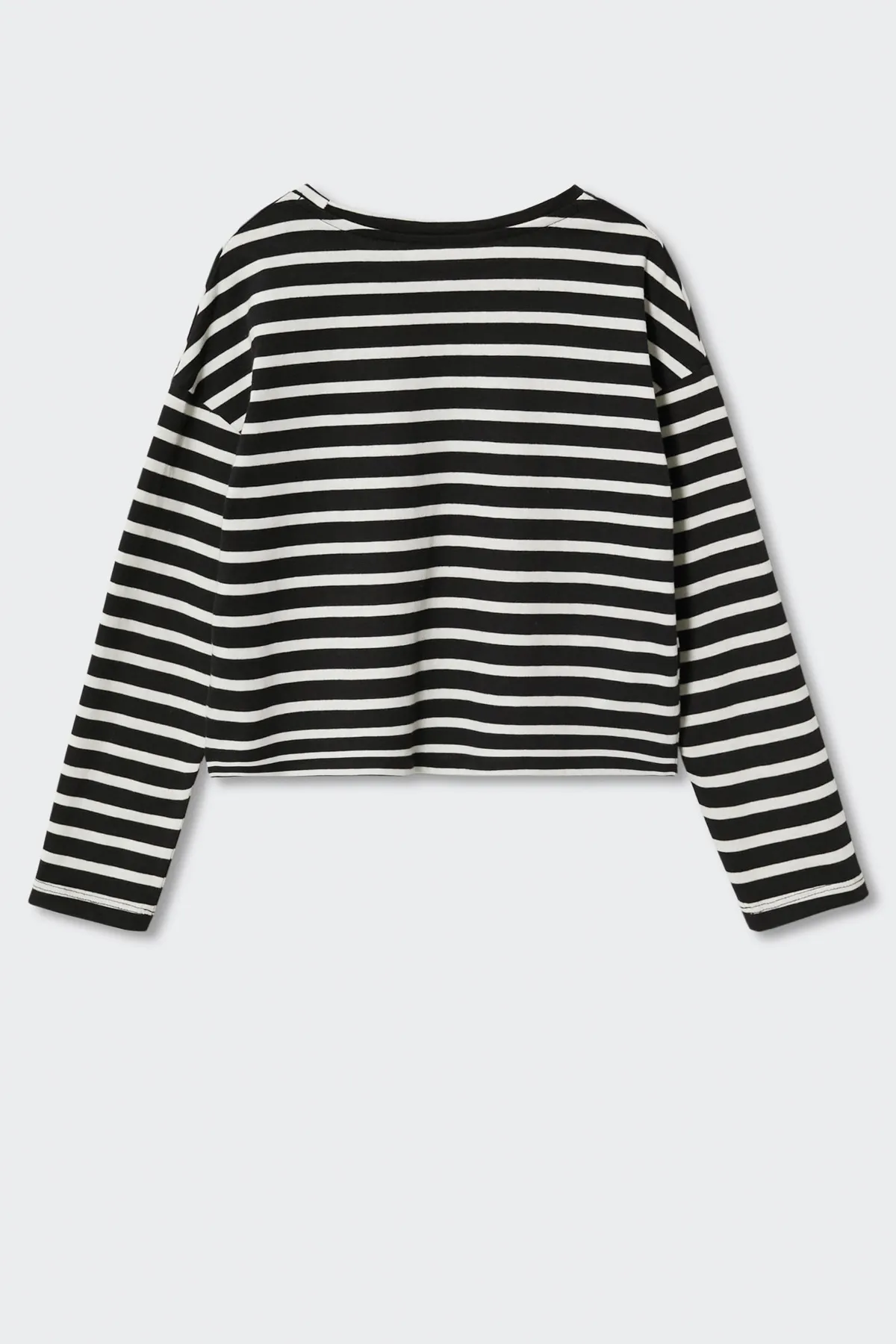 MANGO Kids  Schwarzes Damen-T-Shirt 37004394