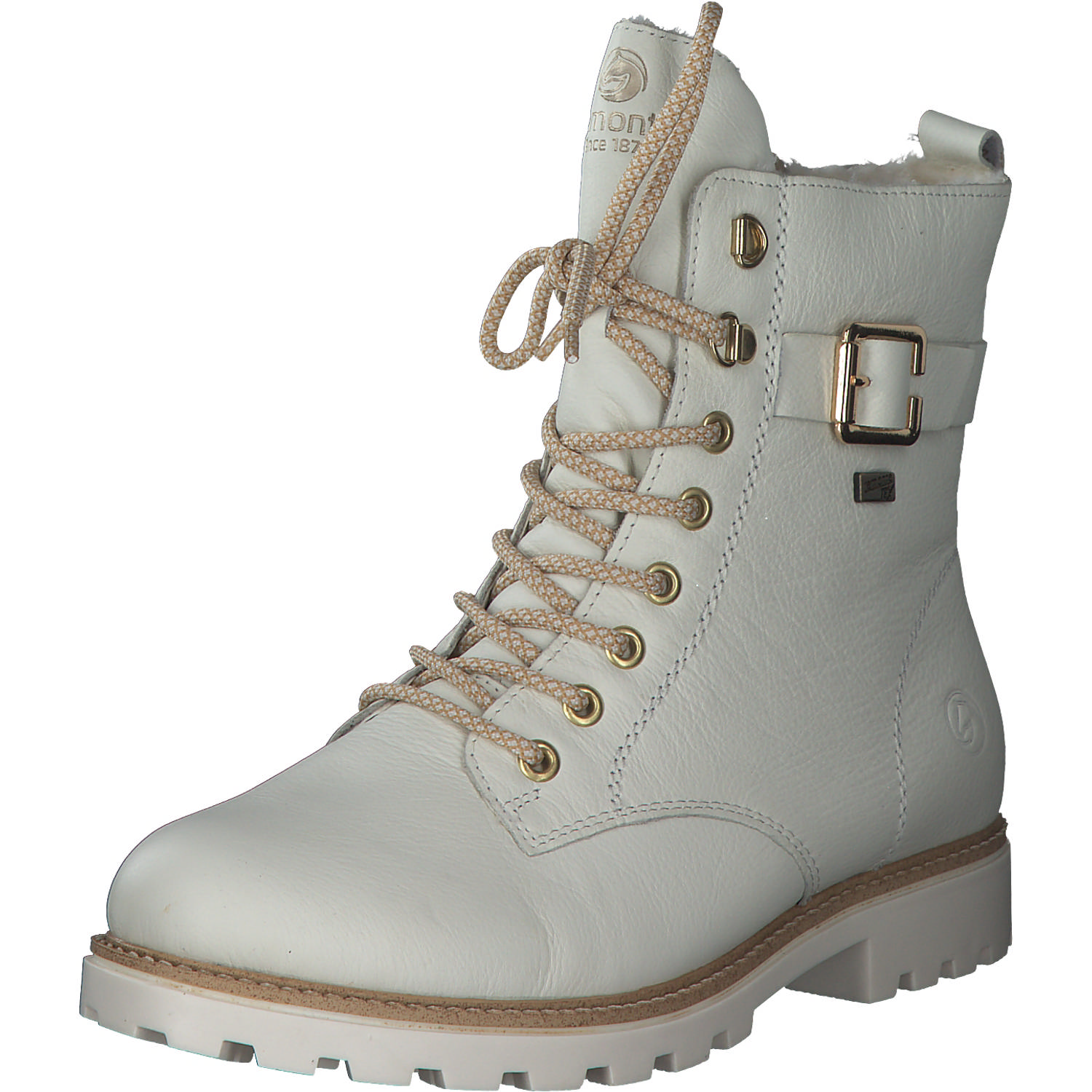 Remonte D8475, Schnürstiefeletten, Damen, Weiß (Weiss)