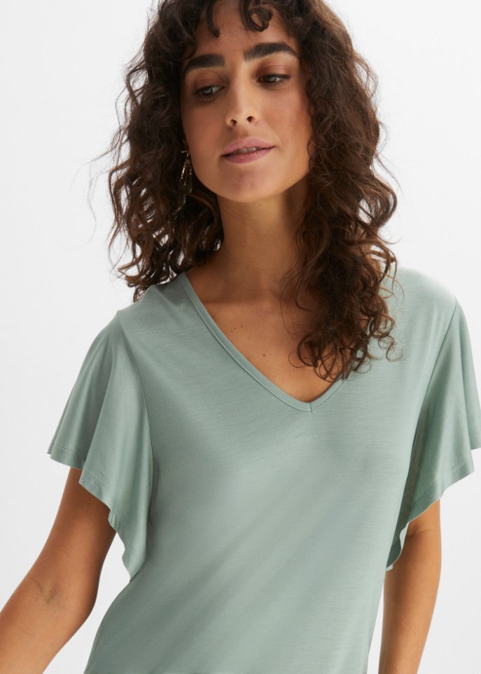 Shirt mit Volantärmel