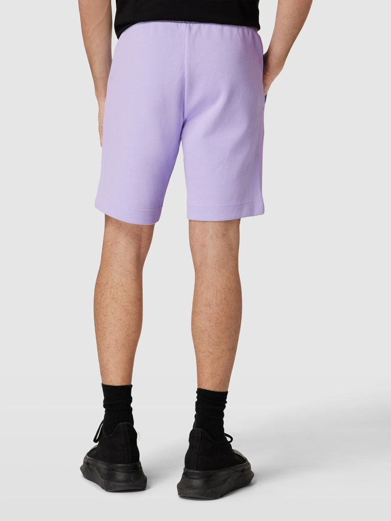 Sweatshorts mit Label-Print Modell 'Headlo' in flieder