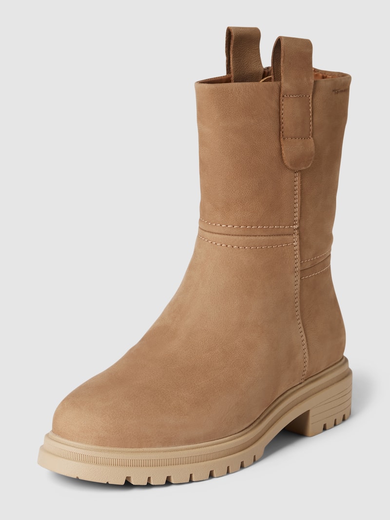 Stiefel aus Leder mit Zugschlaufen Modell 'Panama Jack' in beige