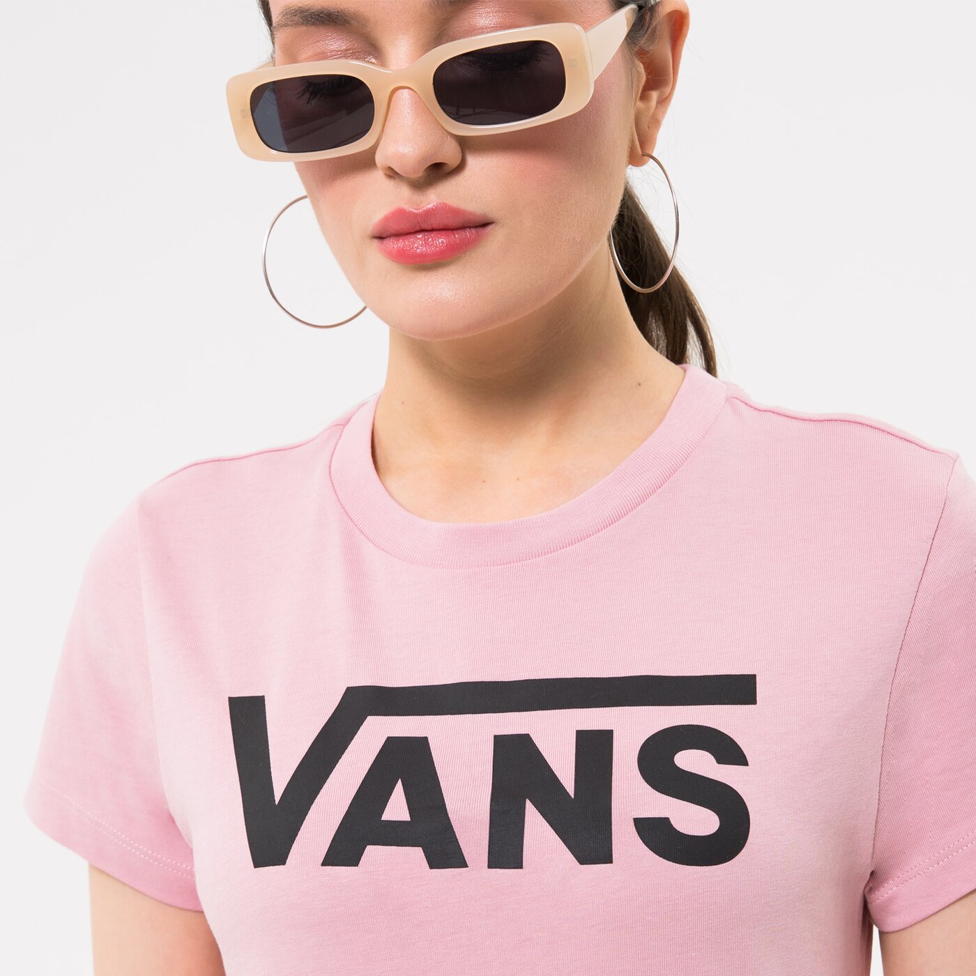 VANS T-SHIRT WM FLYING V CREW TEE FLYING V ZEPHYR Rosa