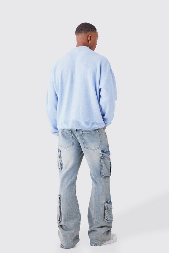 Kastiger Strickpullover