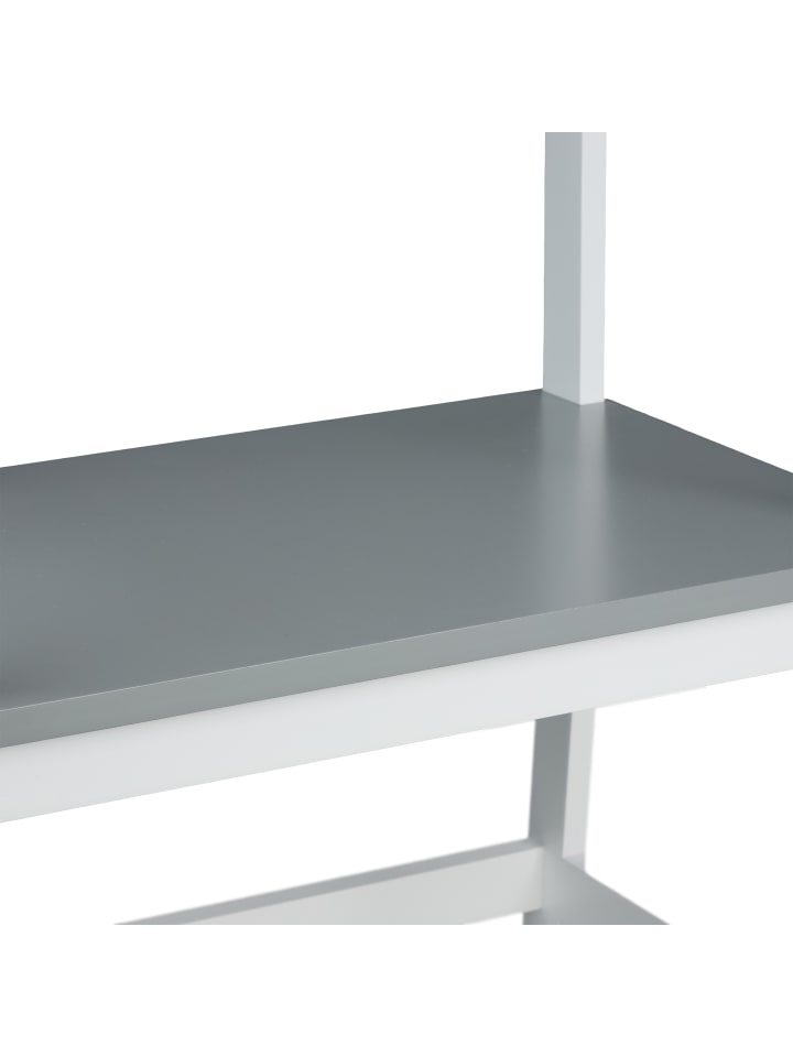 relaxdays Lernturm in Weiß/Grau - (B)50 x (H)93 x (T)48,5 cm günstig kaufen onesize