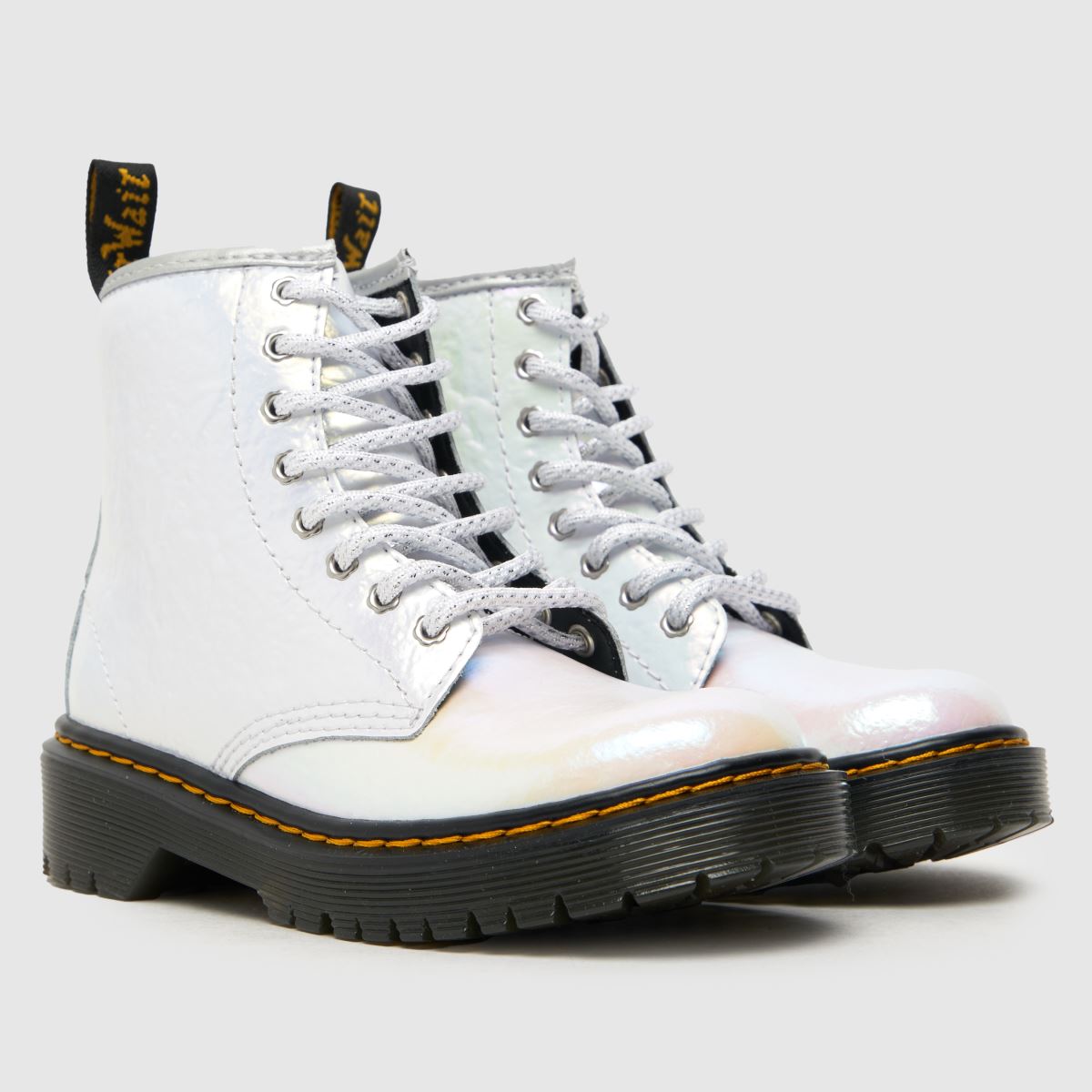 Bílé dívčí dětské boty Dr. Martens 1460 bex
