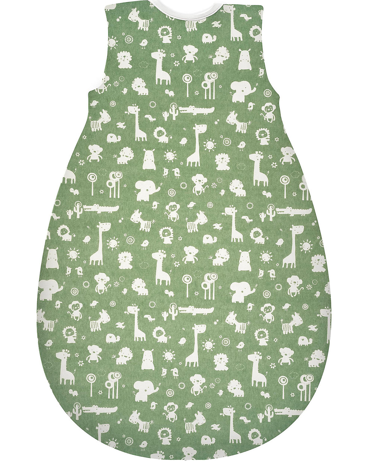 Kugelschlafsack Mäxchen Light - TOG 0,5 - Granite Animals, 100 cm