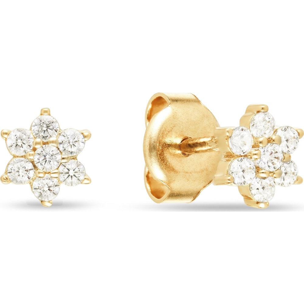 FAVS Boucles d'oreilles à fermoir à poussette 375 Or jaune Boucles d'oreilles