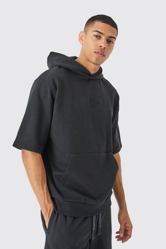 Kurzärmliger Oversize Hoodie