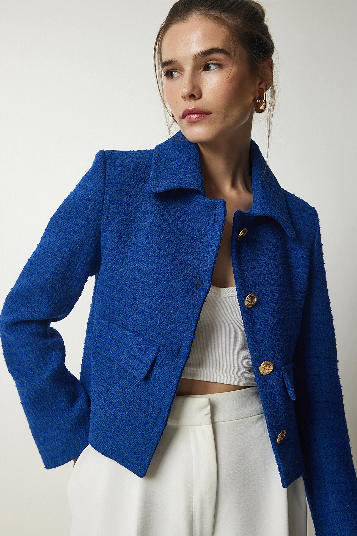 Happiness İstanbul  Jacke - Blau - Regular Fit