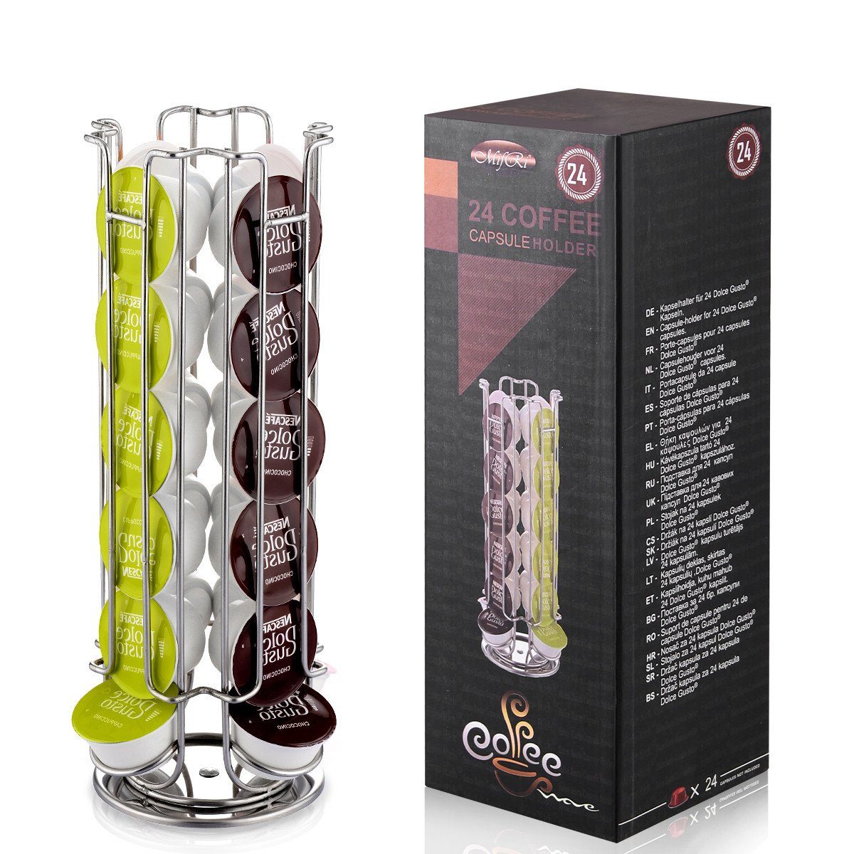 7Magic Kapselhalter kapselspender für Dolce Gusto & Nespresso, 13