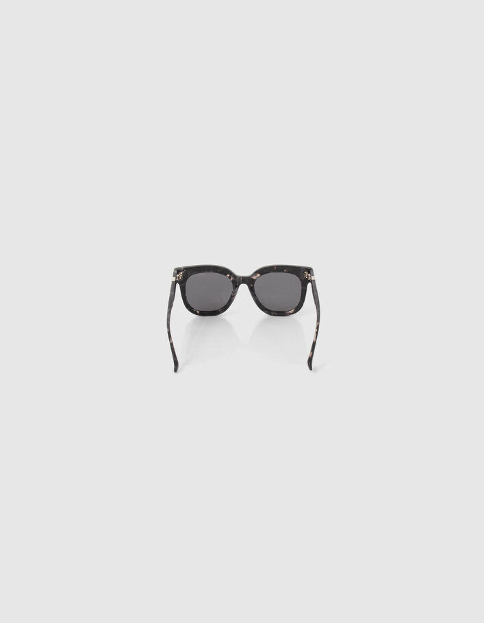 Lunettes solaires grises écailles style papillon Femme