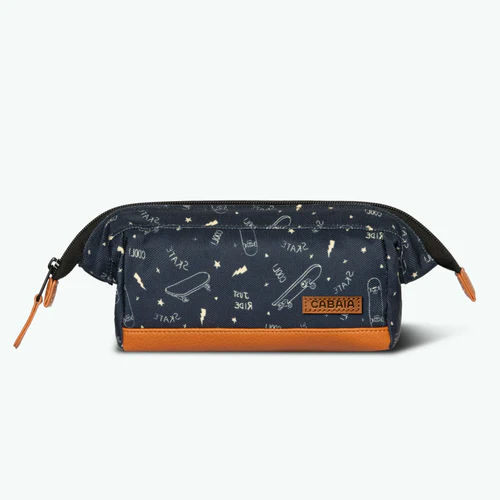 Malmo navy blue school pencil case