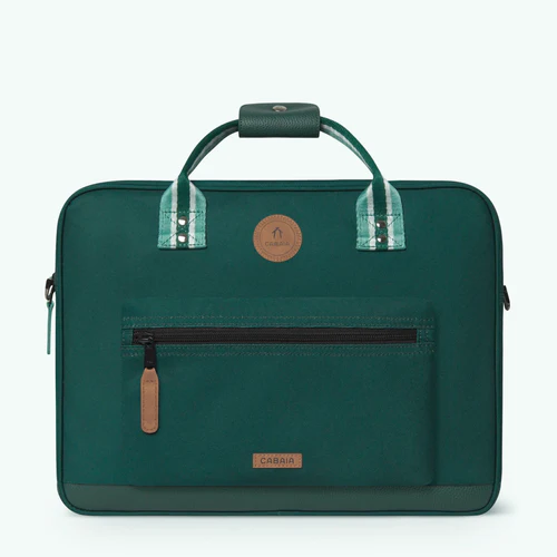 Lima green laptop bag