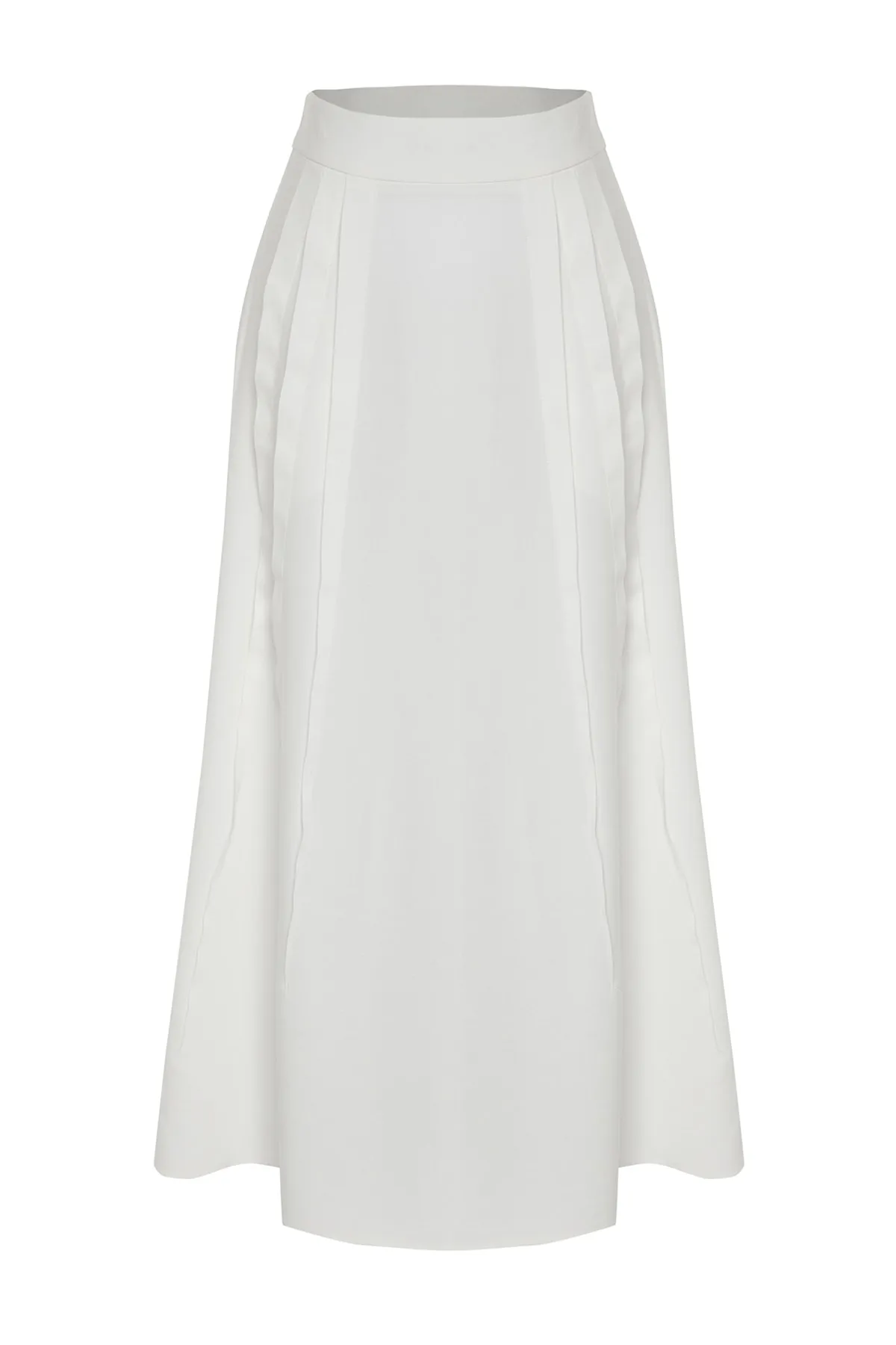 Trendyol Modest  X Kevser Sarıoglu Ecrufarbener, gerippter, gefütterter Webrock TCLSS23EE00001