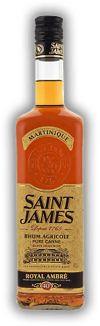 Saint James Royal Ambre 40% Saint James Royal Ambre 40% Vollmundig wie ein alter Rum und gleichzeitig frisch. 0,7	 Liter - Vol 40%