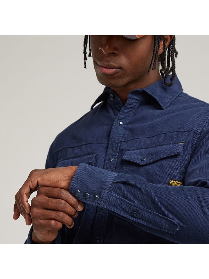 G-Star Hemd - Slim fit - in Dunkelblau günstig kaufen