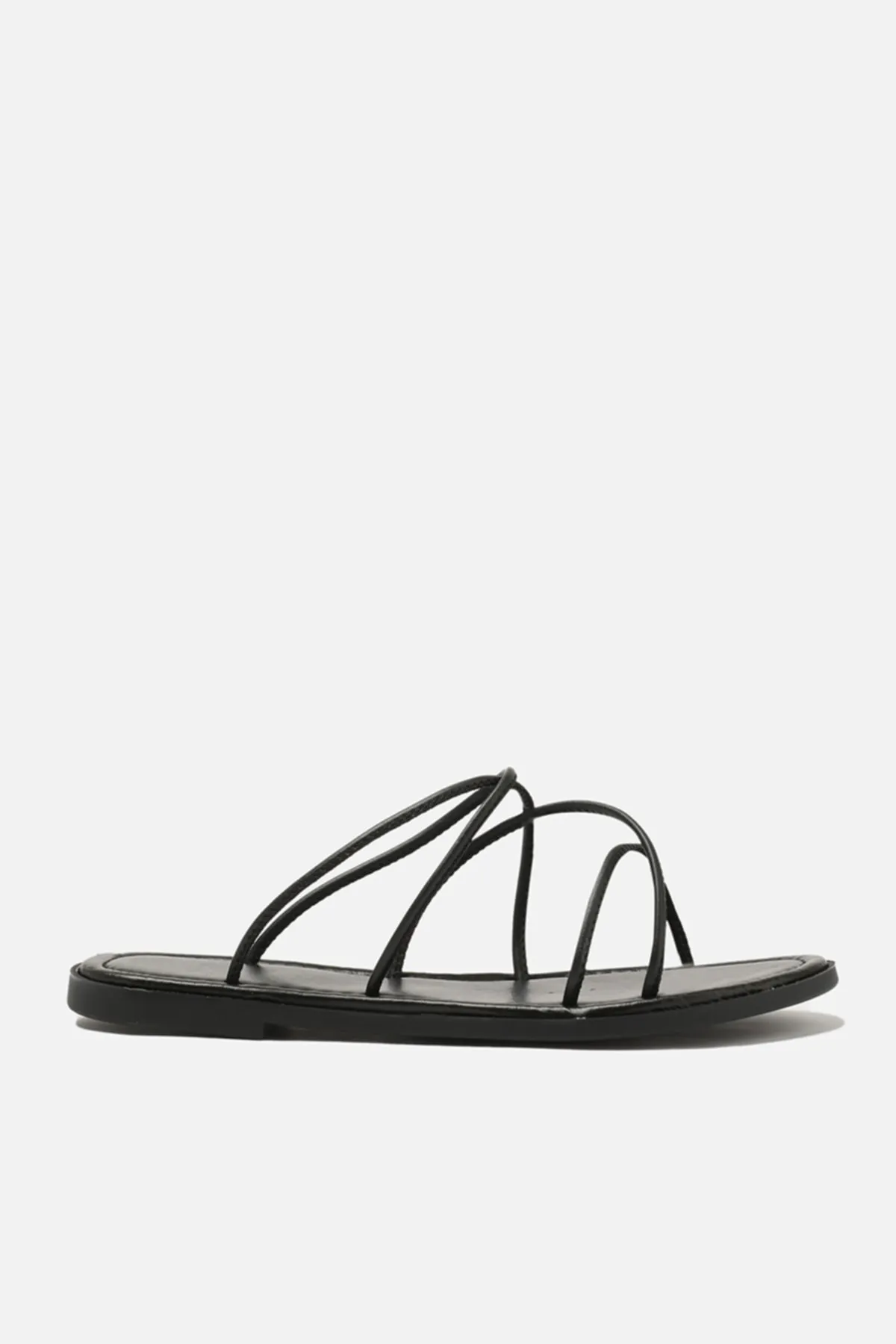TRENDYOL SHOES  Sandalette - Schwarz - Flacher Absatz