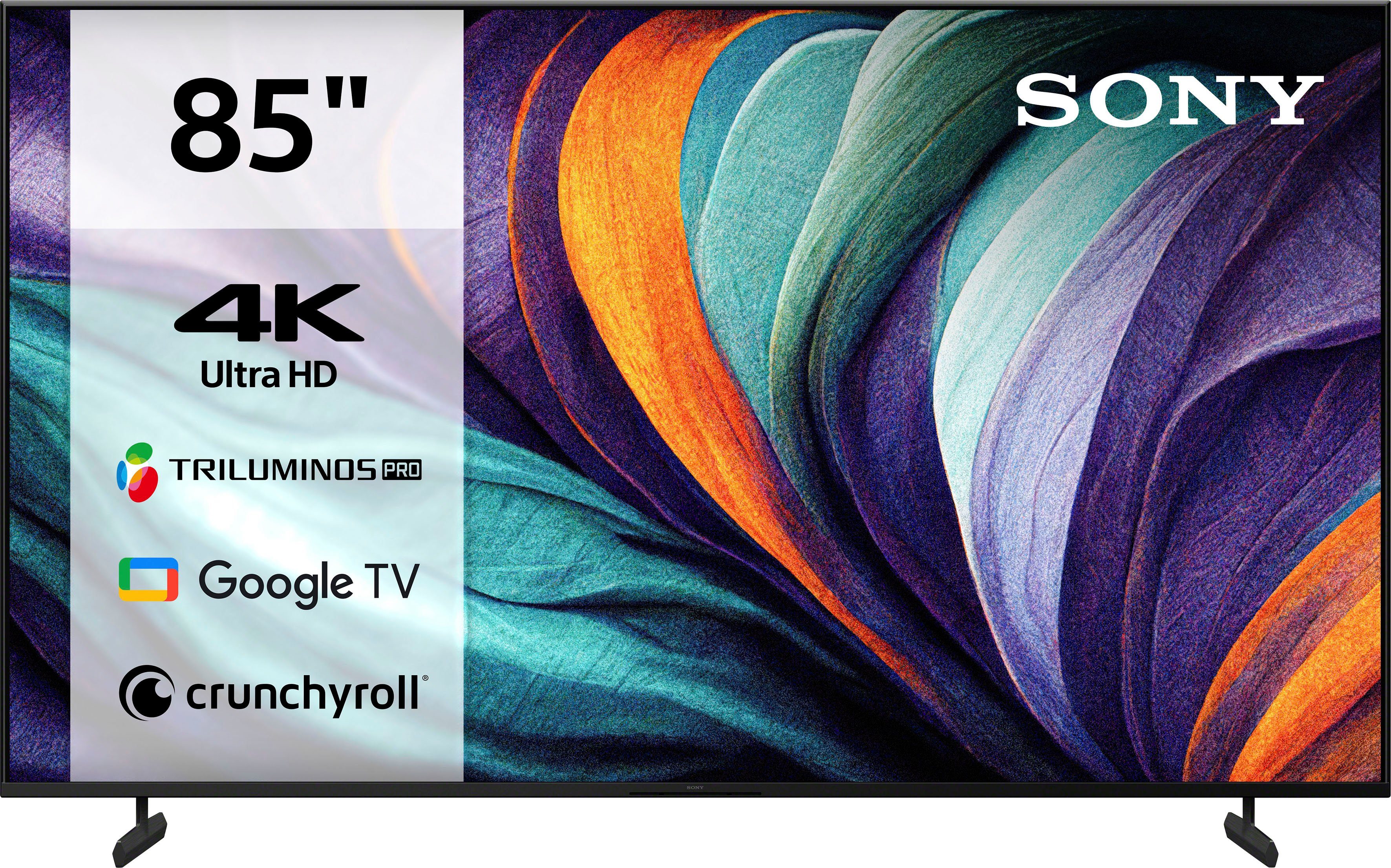 Sony KD-85X80L LED-Fernseher (215 cm/85 Zoll, 4K Ultra HD, Google TV, Smart-TV, HDR, X1-Prozessor, BRAVIA CORE, Triluminos Pro, HDMI 2.1, Gaming-Menü)