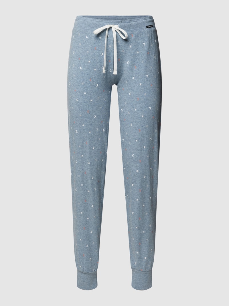 Pyjamahose mit elastischem Bund Modell 'Every Night' in blau