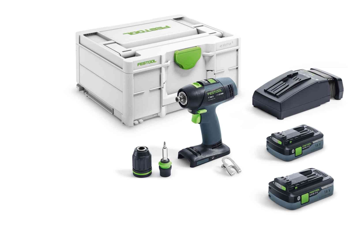 Taladro inalámbrico Festool 576446 T18+3 HPC 4.0 I-Plus