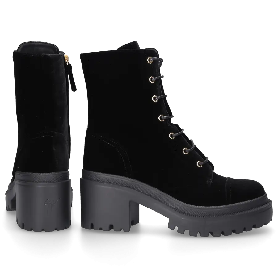 Giuseppe Zanotti - Stiefeletten VERONICA Veloursleder - schwarz