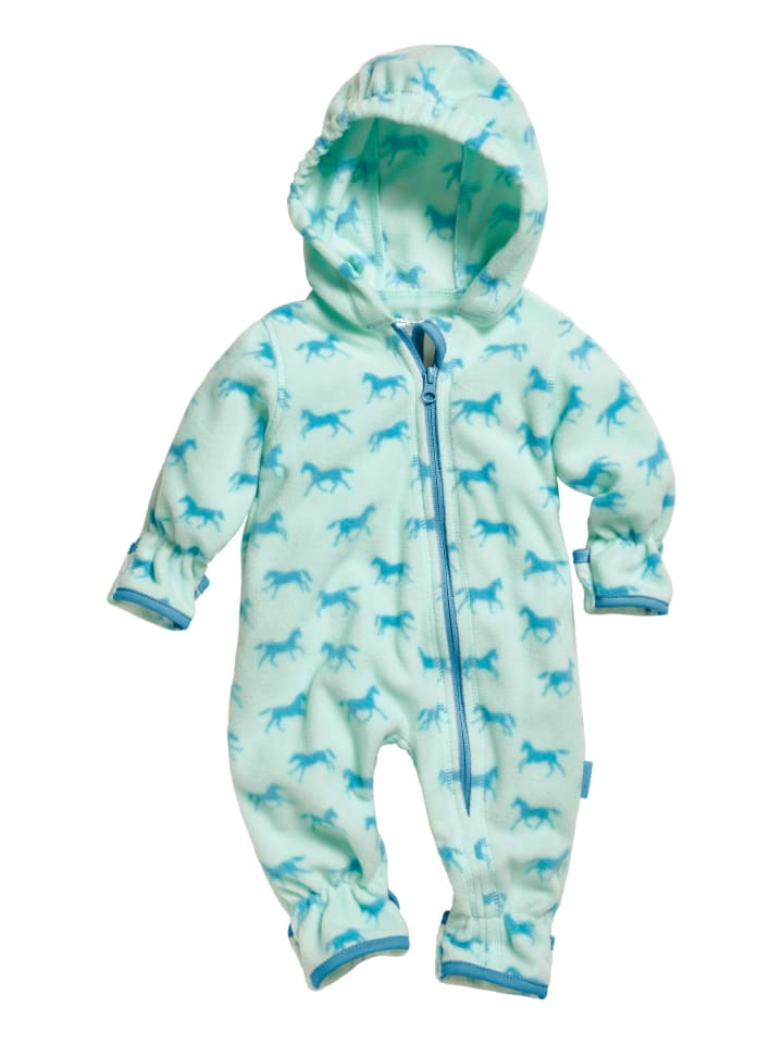 Playshoes Fleece-Overall Pferde in Türkis günstig kaufen