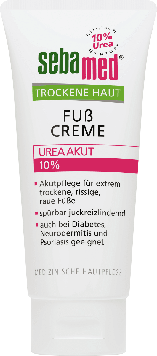 Fußcreme trockene Haut 10 % Urea Akut, 100 ml
