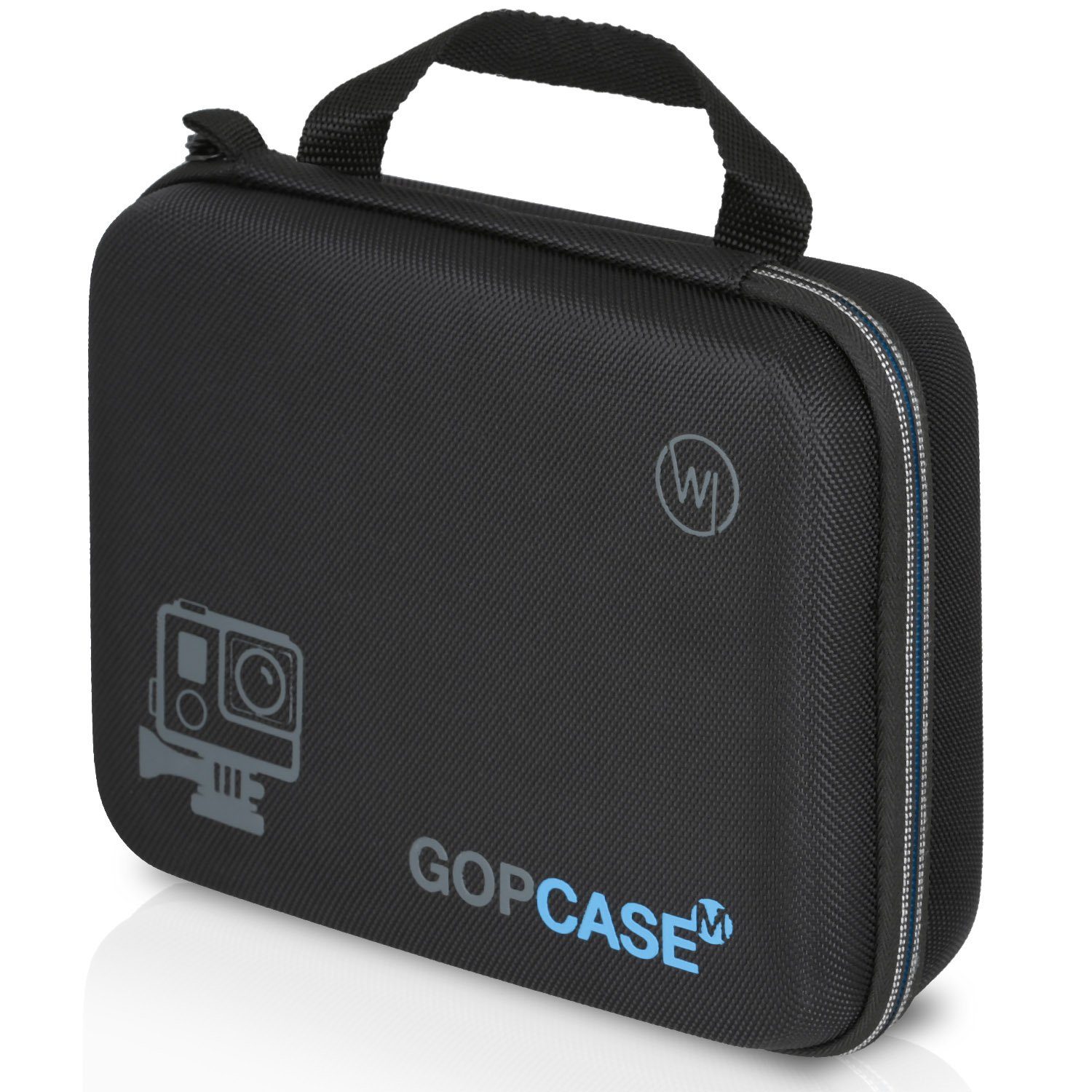 Wicked Chili Kameratasche GOP Case für GoPro Hero 12, 11, 10, 9 - M / XL, Tasche, Tragetasche, Schutztasche für Actioncam SJCAM, Akaso, Surfola