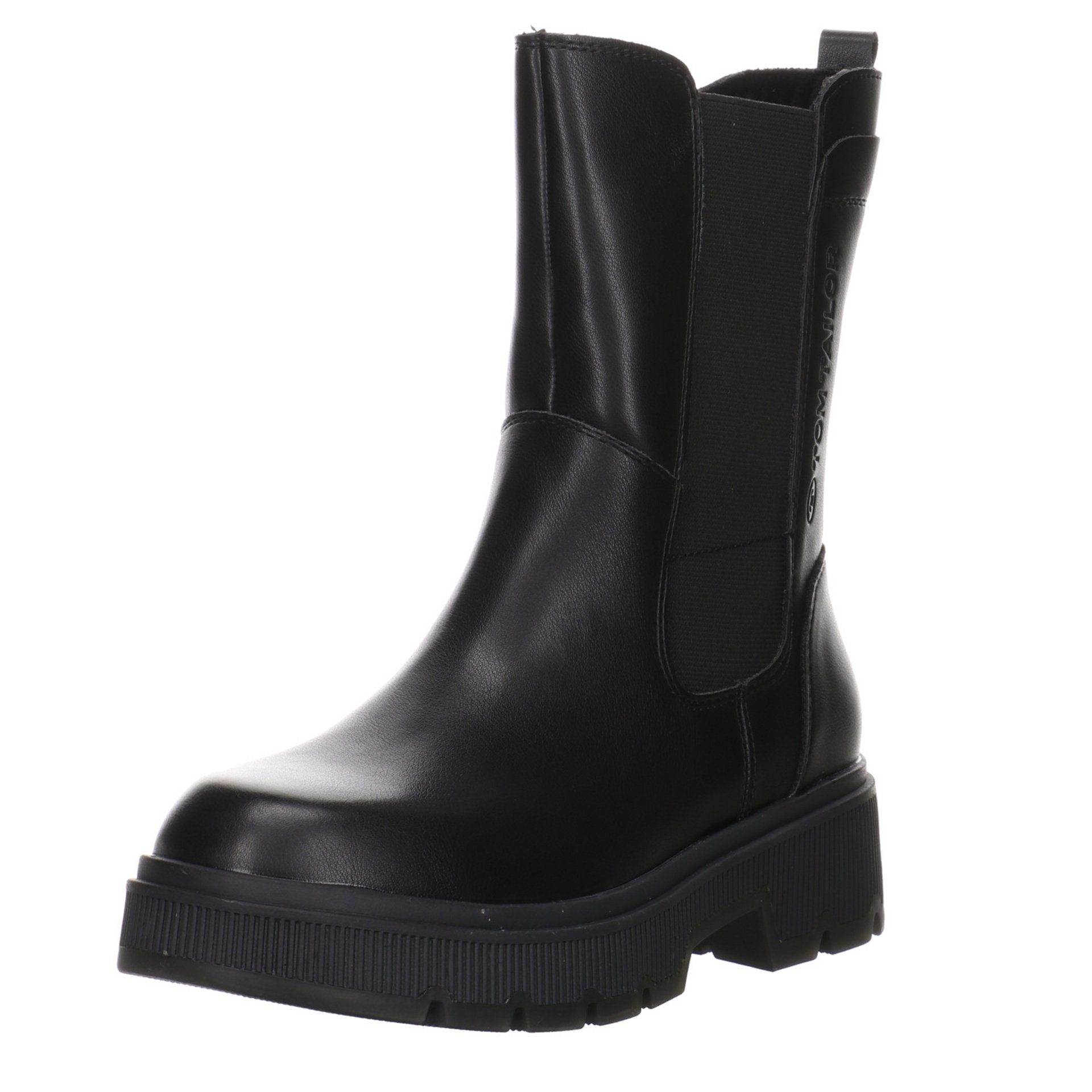 TOM TAILOR Damen Stiefeletten Schuhe Chelsea Boots Stiefelette Synthetikkombination