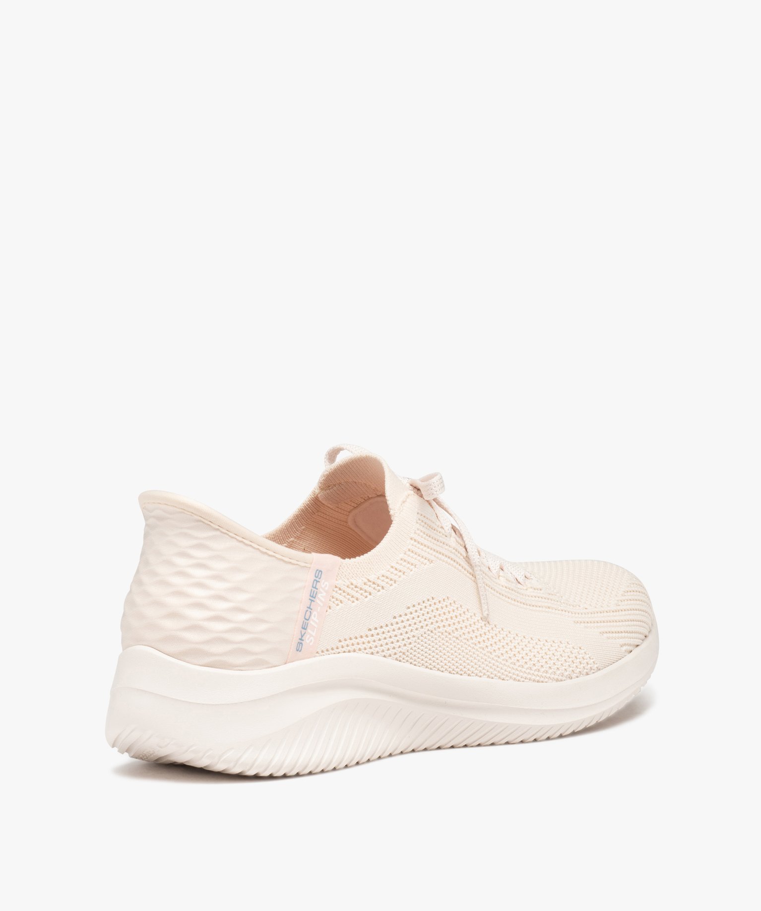 Baskets femme unies col stretch à enfiler - Skechers blanc | GEMO