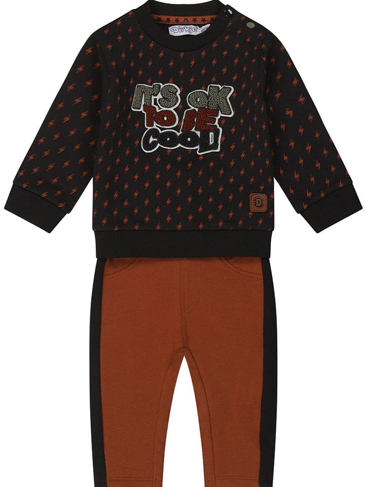 Dirkje 2tlg. Outfit in Schwarz/ Rot günstig kaufen